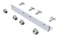 P6/P8-4-Hole Splice Plate Power Rail Commercial Mounting System - LD and MD rails PFMD-SPK