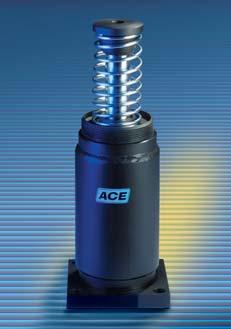 Heavy Industrial Shock Absorbers A 1 1/2 to A 3 Adjustable The adjustable shock absorbers of the ACE Product Series A 11/2 to A 3 cover an effective weight range from 0.3 up to 204 000.