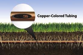Rain Bird s patent-pending Copper Shield Technology protects the emitter from root intrusion, creating a long-lasting, low maintenance sub-surface drip irrigation system for use under turf grass or