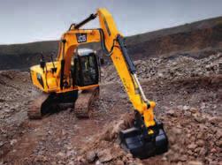 5 5 A JCB JS210 has cushioned boom and dipper ends to prevent shock loadings, protect your machine