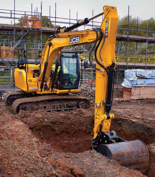 5 The high-strength undercarriage of a JCB JS5/0/45 uses a fully-welded X