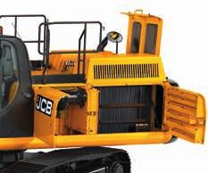 2 For extra peace of mind, JCB JS330/370 cabs are available with an optional external ROPS and FOPS protection.