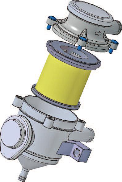 pressure-relie valve Suitable for open or closed CCV Use of two 100 in parallel possible Check valve for oil return available as option (recommended) Symmetrical element