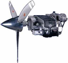 A Diesel-engine (SI) powered Piston-Prop