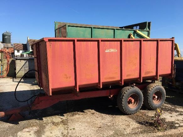 Sides Horn 10t Twin Axle Grain Trailer with Silage Sides LIVESTOCK