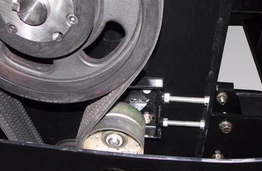 Wait for all moving parts to stop. Figure 35 B-0070 Lay a straight edge across the pulley faces to check the alignment [Figure 36]. Adjust alignment if pulley faces vary more than /3 inches (0.7 mm).