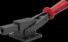 5150 Series Heavy-Duty Square plunger provides positive radial location Reverse action allows the handle to stay out of the work zone Hardened steel pivot pins and bushings provide long life Black