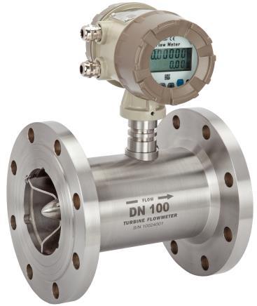 Intelligent Integrated Turbine Flow Meter 4-digital instantaneous flow display 8-digital totalizer flow display (Resettable) With Explosion Proof (Exd IIBT6) 3-Point Correction and Non-linearity