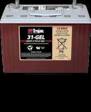 deep-cycle, flooded batteries. Battery maintenance can be a costly, timeconsuming and messy job.