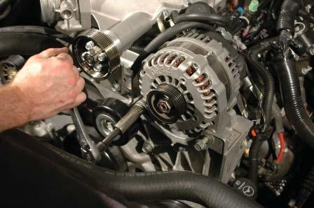 110. Next, re-install the alternator using the factory hardware.