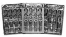 Display Pack Moulded Rubber Handles 34404 (2) 1 x 15 Ratcheting Tie-Downs 2000 lbs.