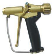 12 Water Guns High pressure washing guns (in brass and aluminium for long life) can be connected to water pumps for working pressures up to 40 bar. Safety model with lever operation for open and shut.