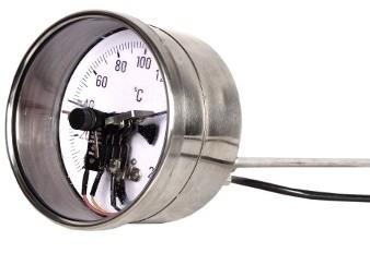 Temperature Gauge for Electric Contact Pressure and Temperature Gauges respectively.