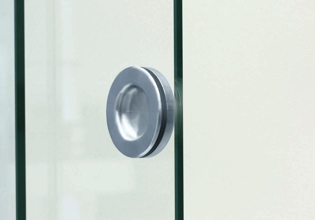 Finger pull handle, self-adhesive matt stainless steel Also available with