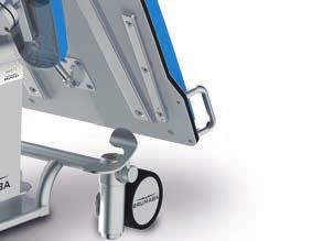 at head and foot end» 250 kg patient load» Additional mounting rails» Extra thick padding