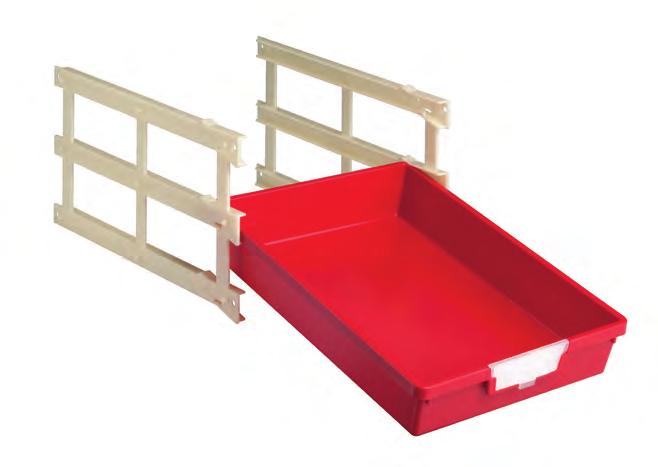 The Glide & Tilt Runner holds the tote tray and stops it from falling out of the unit and yet a simple manoeuvre allows easy removal if required.