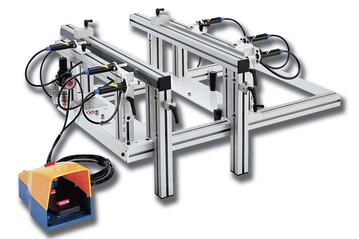 ZMV-Pro Drawer Press Easy and efficient operation Sturdy design For small scale manufacture High Performance Tested Pneumatic control For the semi-automatic assembly of drawers and pull-outs Can be