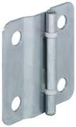 Rolled hinge for folding-sliding doors Hinge side *Establish the pivot by trial mounting Without height