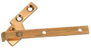 Corner pivot hinge, cranked Application Shelf Material: Brass : Matt Opening angle restraint: Without stop Opening angle: 180 Flange