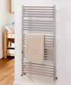 00 Nixie Bath Slim line aluminium towel rail, great for narrow spaces available in Matt White, Anodised Aluminium and Matt Black.