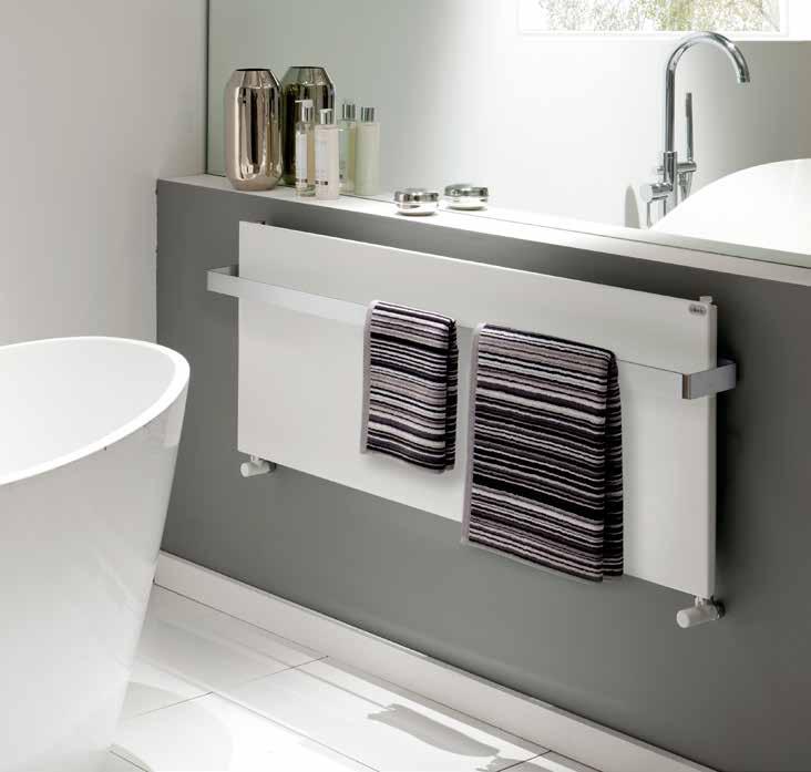Ice Bagno The Ice Bagno towel rails are part of the Ice Range (see pages 8 & 9); available in both a horizontal and