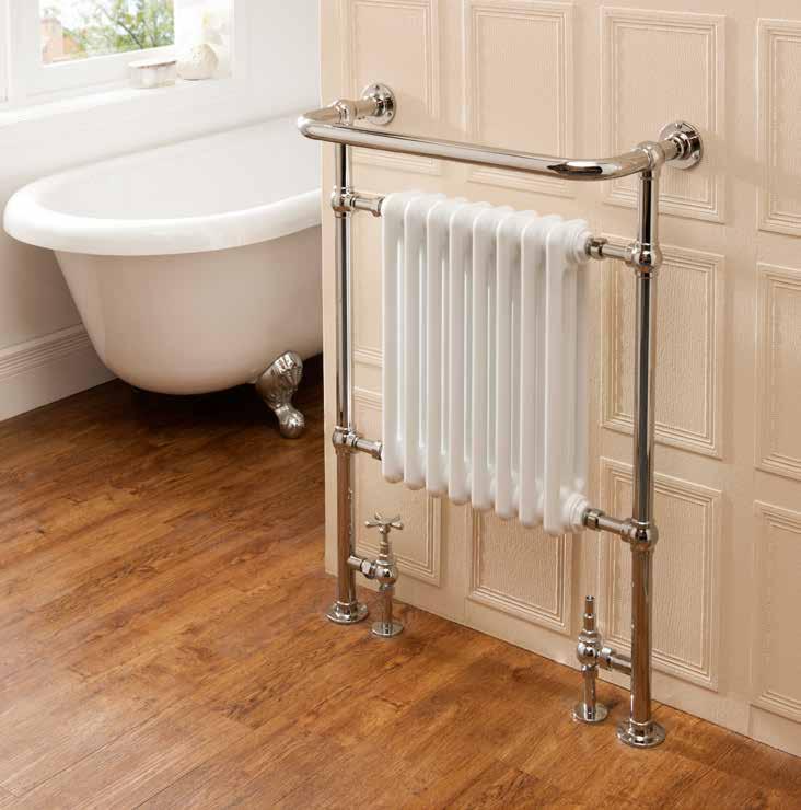 Chalfont Floor Standing The addition of a sectional steel radiator boosts the output of the floor standing brass tubed Chalfont