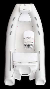 removable cushion 2 rear safety handrails Fiberglass step ends of inflatable tube GRAND LUXE PACKAGE FEATURES: Battery container, disconnector and battery wire Main boat cable 3 marine