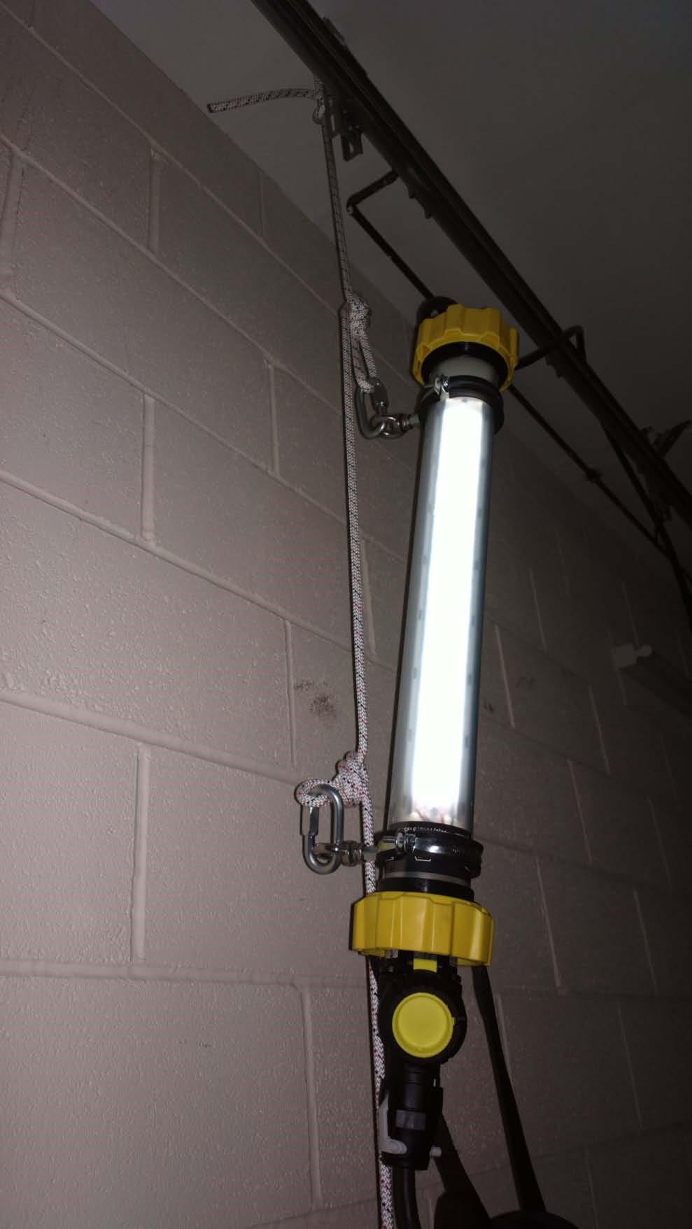 3 Rope Access Compatibility The Linkex LED Temporary Luminaire can be fitted with brackets that accept karabiners, capable of being