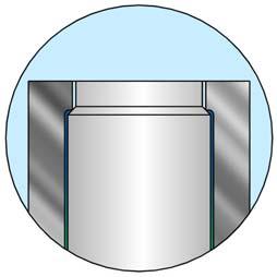 The system uses a piston with a specific shape to control flow and/or pressure. M-Control uses the specific sealing features of the M seal system.
