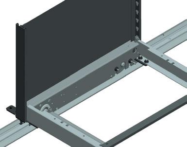 Interlocking Design Shelving upright posts recess into the 2 1 /8-inch