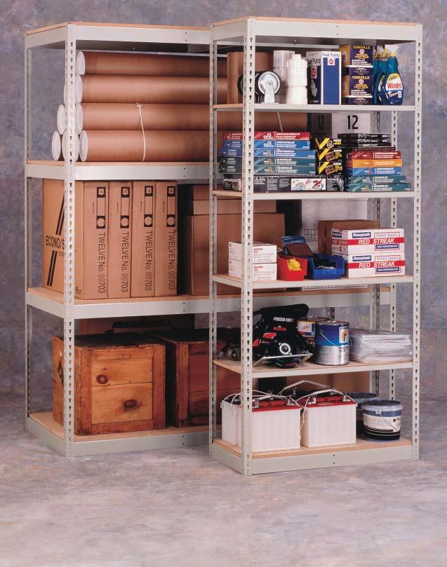 RivetRite Shelf Framing RivetRite's simple design offers an economical solution to any storage problem, from the small back room to the multilevel archive storage system