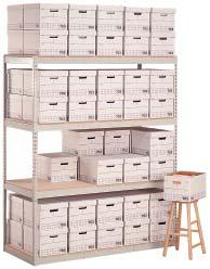 with decking Width Unit Size Depth Height No of Shelves No of* Boxes Starter Cat No ddon Cat No RivetRite Record Storage Units will aid in records management by providing an organized solution to