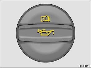 Fig. 165 In the engine compartment: Engine oil filler cap. Please first read and note the introductory information and heed the WARNINGS Checklist Perform the steps in the order listed : 1.