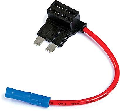 This easy to use fuse holder snaps onto the cable without the need to cut or terminate the cable.