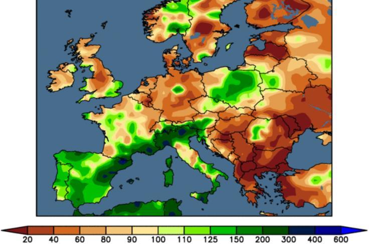 EXTREME WEATHER EVENTS IN EUROPE 30 DAY PRECIPITATION ANALYSIS OF ANOMALIES 14 Oct