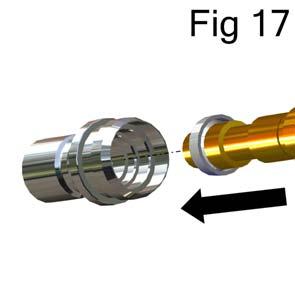 Trigger gun fully and screw in fluid adjusting knob (28)