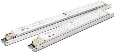 EL-s 1 Electronic ballasts for compact fluorescent lamps Only 21 mm high Optimal lamp operation Wide operational ambient temperature range Standard & sidemount possibilities Low power losses Silent