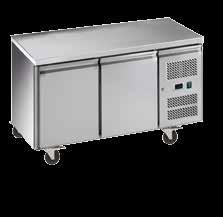 Commercial Kitchen: Snack Size Under Bench Chillers with Solid