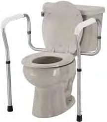 BATHROOM SAFETY Toilet Seat Riser Easy Air Padded 2628A-R Adds cushion and up to 2 of elevation to your toilet seat, providing comfort, and aids getting on and off the