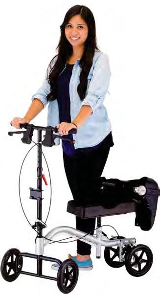 handles Steering assembly allows the user to easily maneuver and helps maintain better stability Large 8 wheels provide