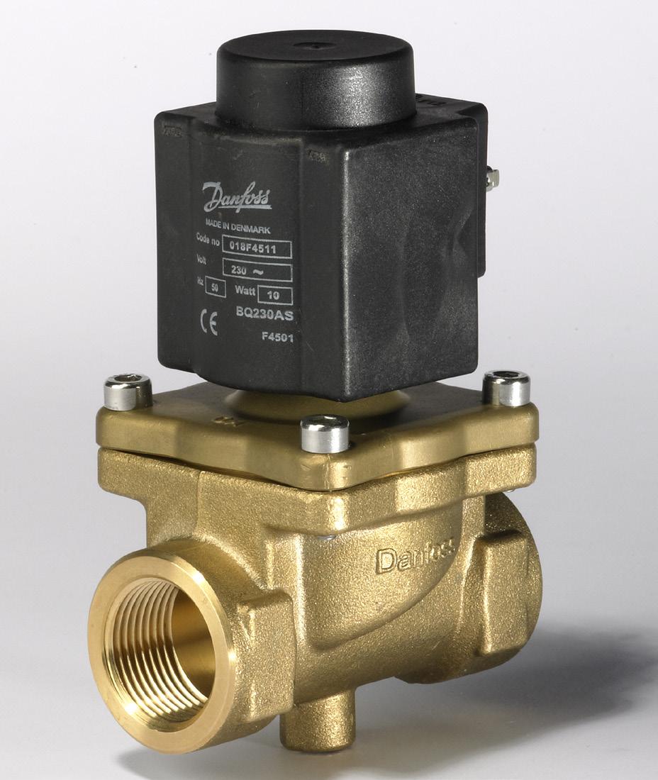 Data sheet Servo piston operated 2/2-way solenoid valves for steam EV245B EV245B is a servo piston operated 2/2-way solenoid valve for use in steam applications.