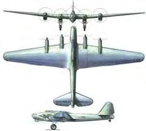 During WWII, the Russian military had produced only one type of a four-engine heavy bomber throughout the war, it was the Petlyakov Pe-8.