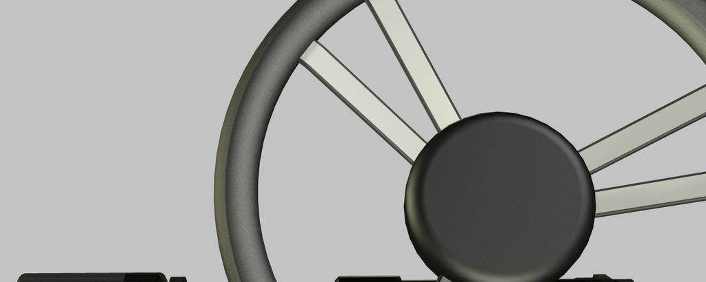Figure 9.8.1.2 - Operating Handle Position b. ENSURE Operating Handle is a protrudes far enough away from the steering wheel for the users hand to co