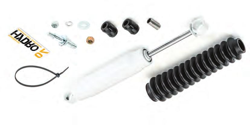 Replacement Steering Stabilizer Kit Installation Manual: for 87-95 (YJ) and 97-06 (TJ) Wrangler # 16116.