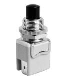 1200 series Momentary pushbutton switches - round plunger Solder lug/quick-connect terminals - screw terminals Keyway Single pole configurations Approved models : see following pages Panel cut-out :