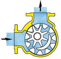 Pumping Principle 1. Induction (Inlet) As the Outer Rotor rotates, the Inner Rotor is driven in the same direction.