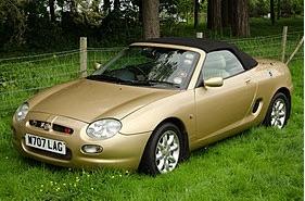 MG MGF. Mk1. First produced in United Kingdom in1995 until 2002.