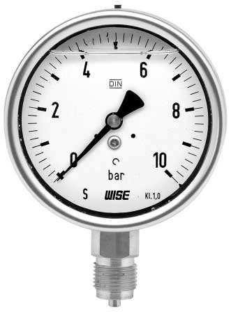 EURO GAUGE LIQUID FILLED PRESSURE GAUGE MODEL : P259 SERIES PD02 - SERVICE INTENDED The P259 Series are suitable for corrosive environment.