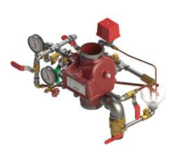 Such systems typically employ air or nitrogen under pressure, with a supplemental detection system installed in the same area as the sprinkler system.