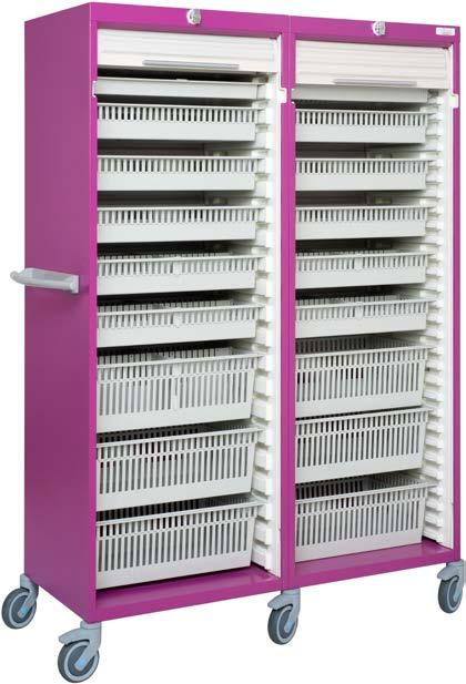 CABINETS Product advantages: - Easy to clean (infection control). - All drawers and baskets can be removed and changed without any tool.